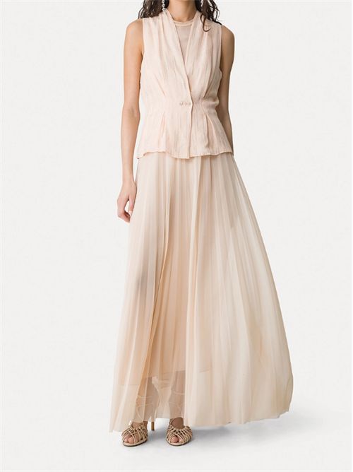 LONG PLEATED TULLE SKIRT FORTE_FORTE | 14887_my skirtF49M.2014 nude